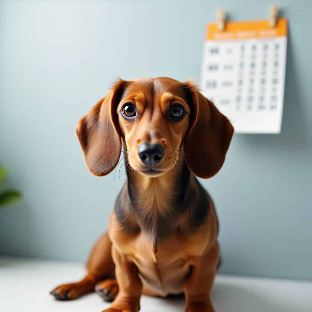 Calendario de vacunación para perros salchicha