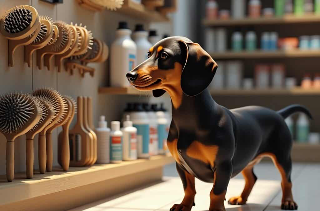 Elección del mejor cepillo para el pelo del perro salchicha