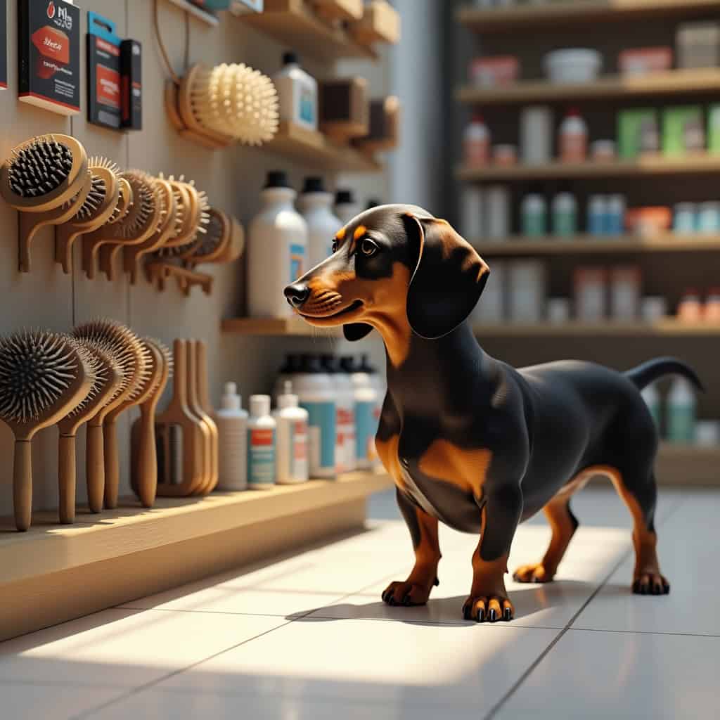 Elección del mejor cepillo para el pelo del perro salchicha