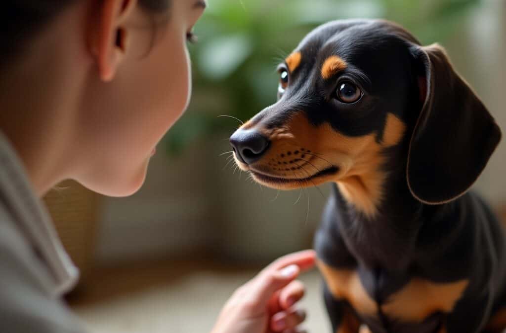 Identificación de problemas de conducta en un dachshund