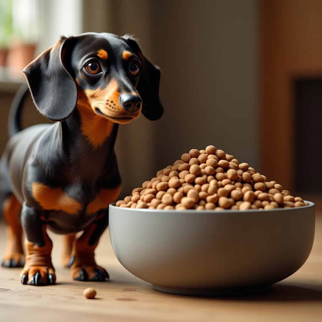 Raciones adecuadas para perros salchicha