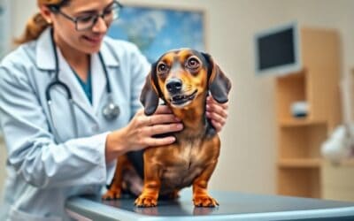 Revisiones veterinarias periódicas para prevenir dolencias en perros salchicha