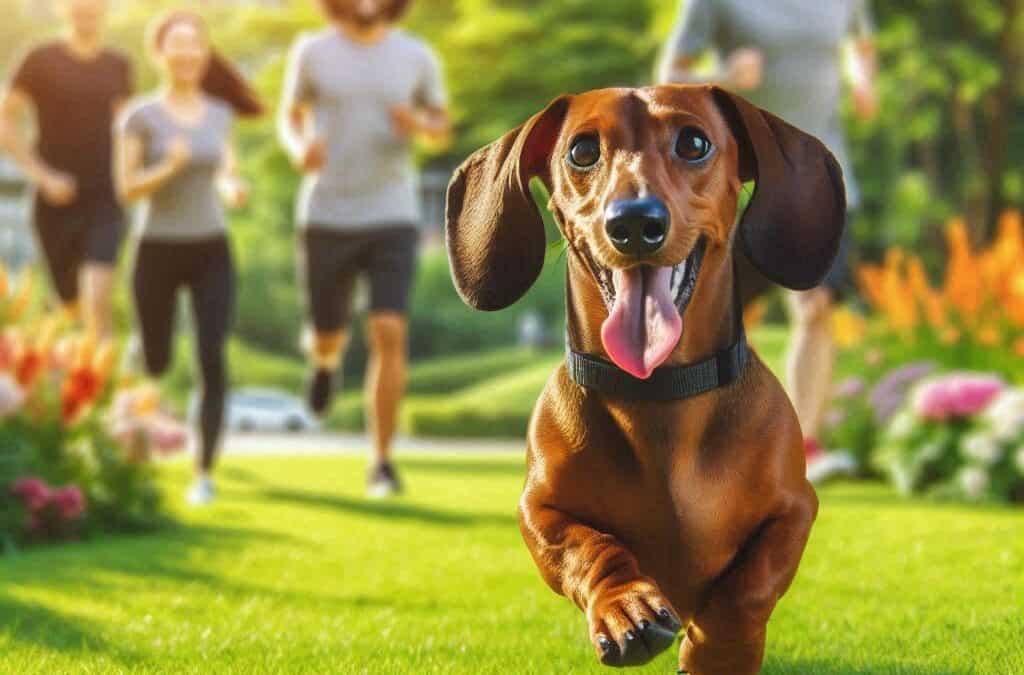 Rutina diaria de ejercicio para perros salchicha