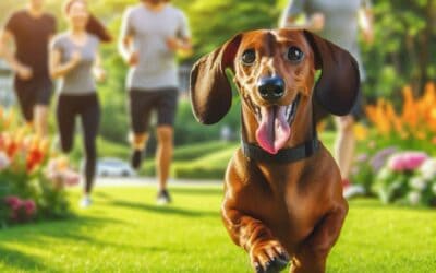 Rutina diaria de ejercicio para perros salchicha
