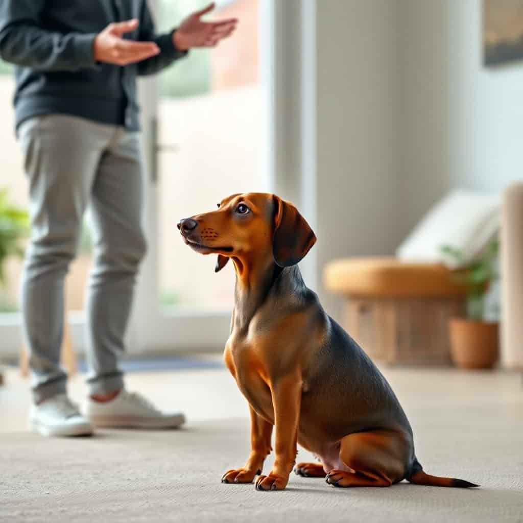 Rutinas de obediencia para perros salchicha