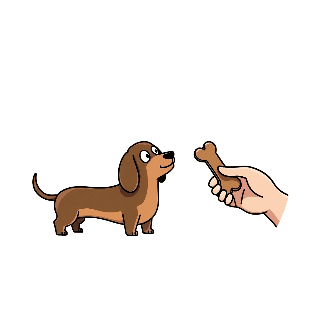 Premios y refuerzos positivos perro salchicha