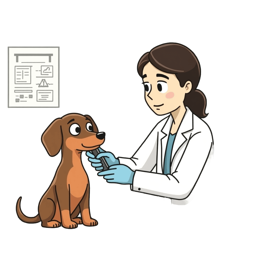 Revisiones veterinarias del perro salchicha